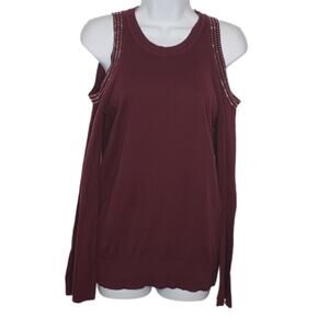 Michael Kors Cold Shoulder Bell Sleeve Sweater NWOT